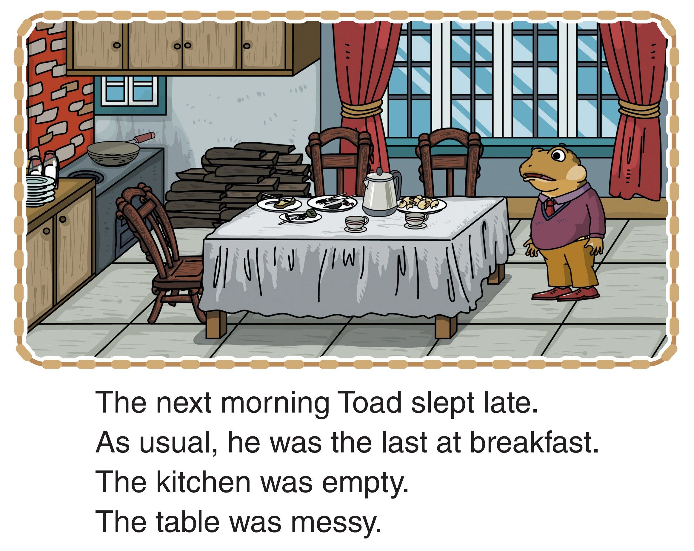 Breakfast at Toad Hall绘本故事第3页