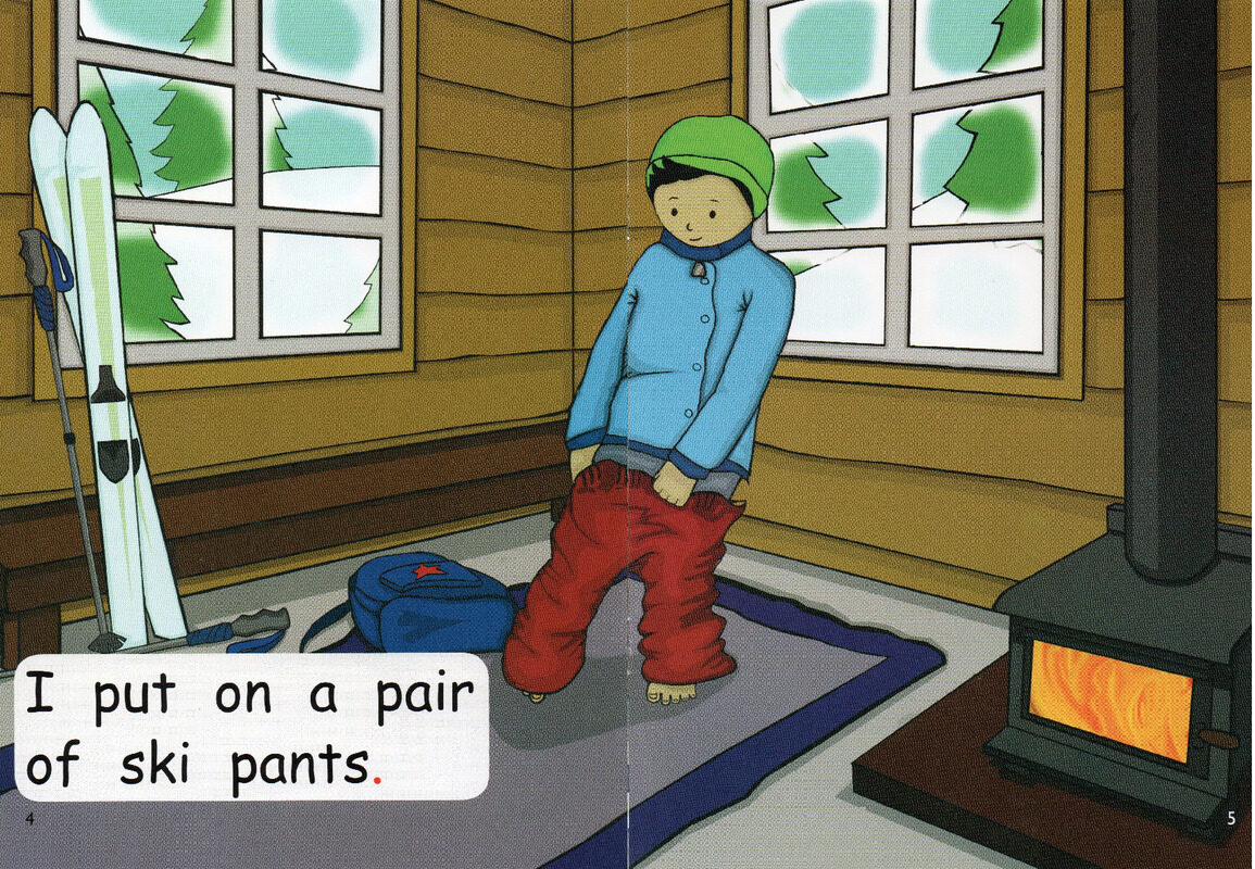 going to ski绘本故事第4页