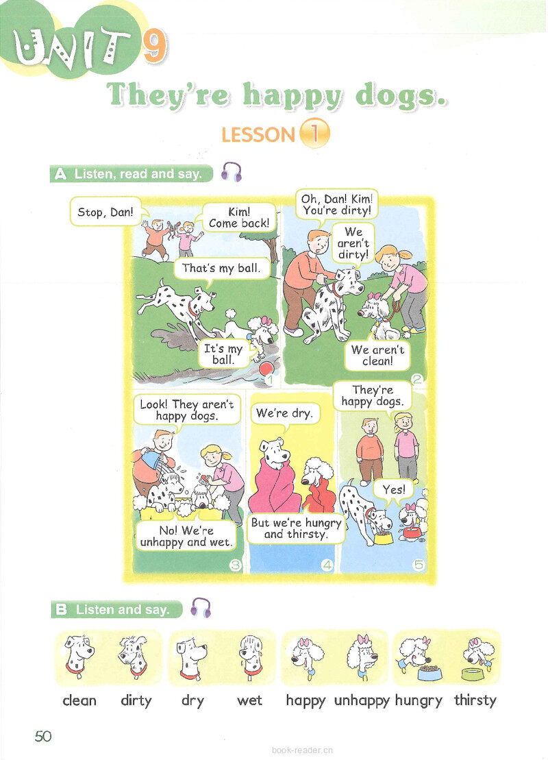 9 They're happy dogs绘本故事第2页