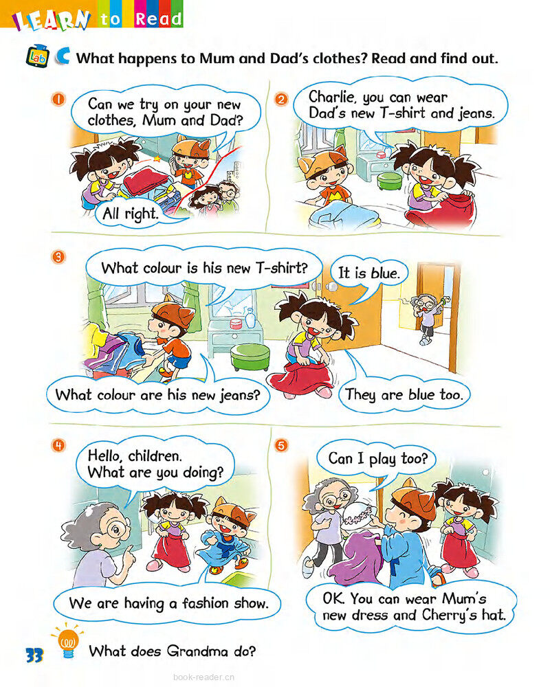 6 A fashion show绘本故事第5页