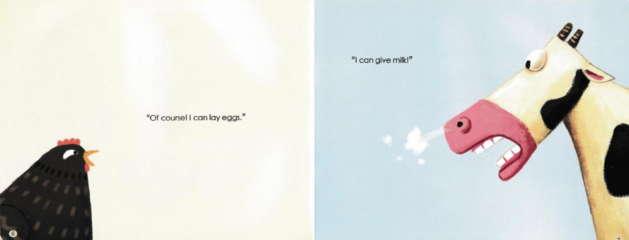 A Triangular Egg and Yellow Milk绘本故事第5页