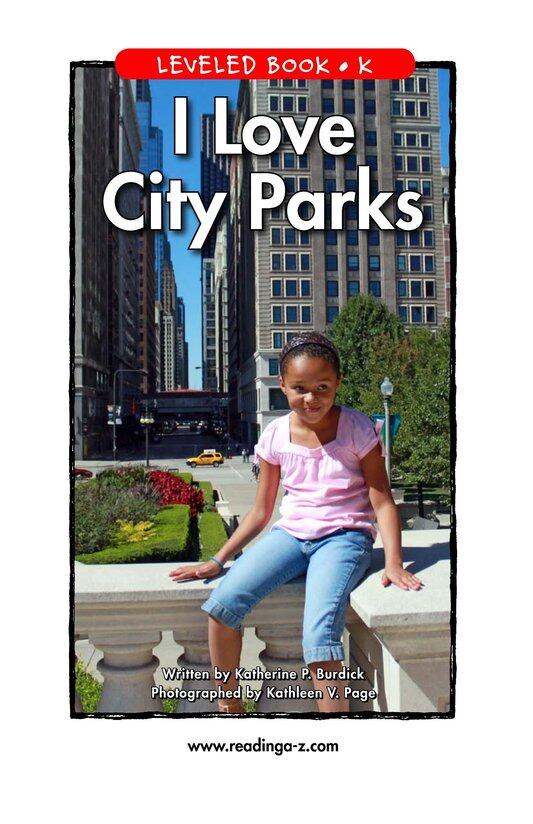 I Love City Parks绘本故事第2页