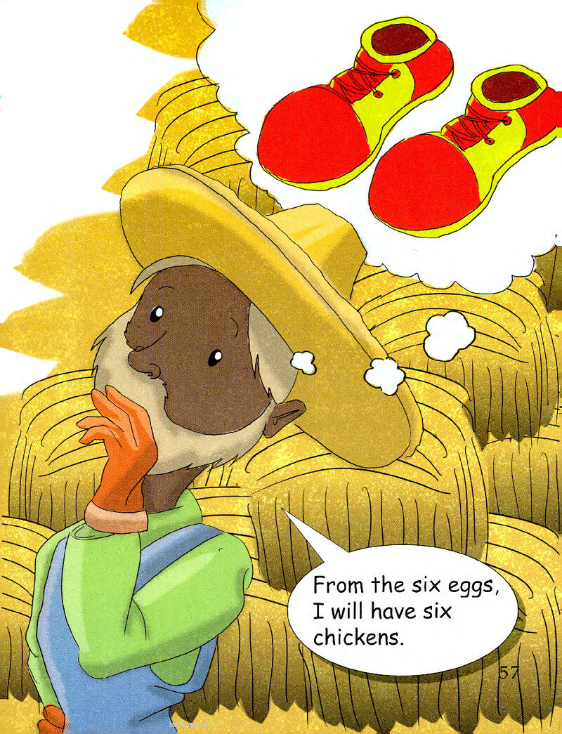 A Man and the Chickents-1绘本故事第3页