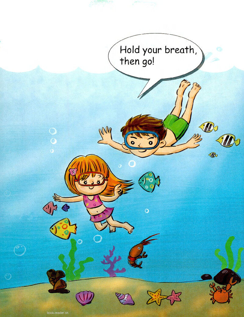 Go Under the Water绘本故事第3页