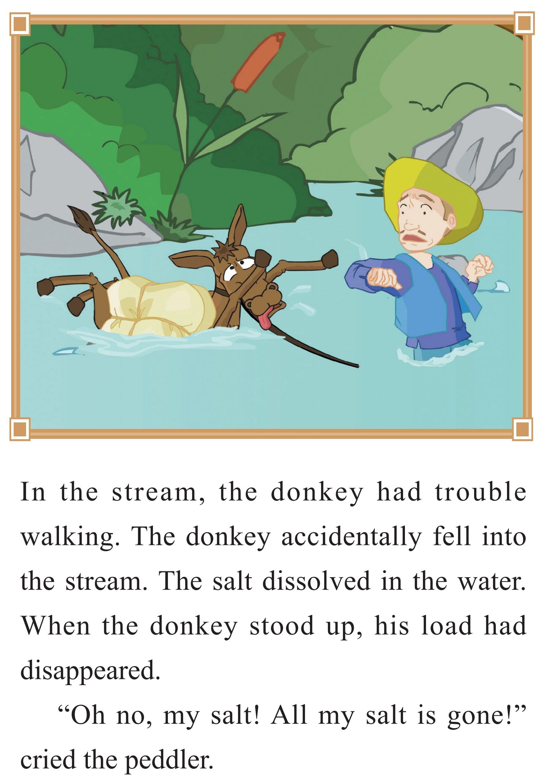 The Peddler and His Donkey绘本故事第4页