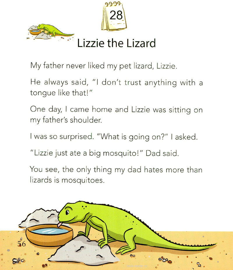 Lizzie the Lizard绘本故事第2页