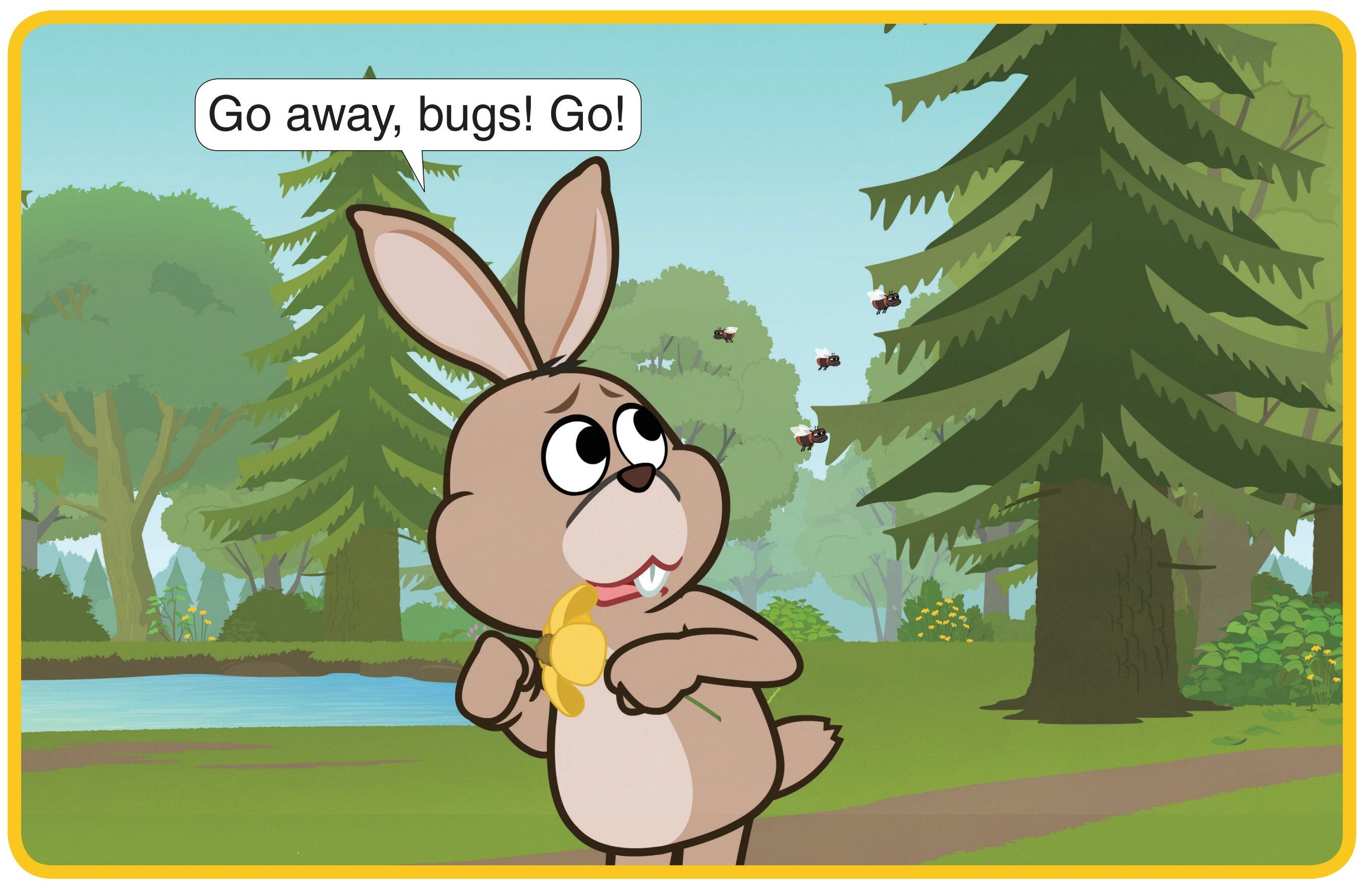 Go Away, Bugs!绘本故事第2页