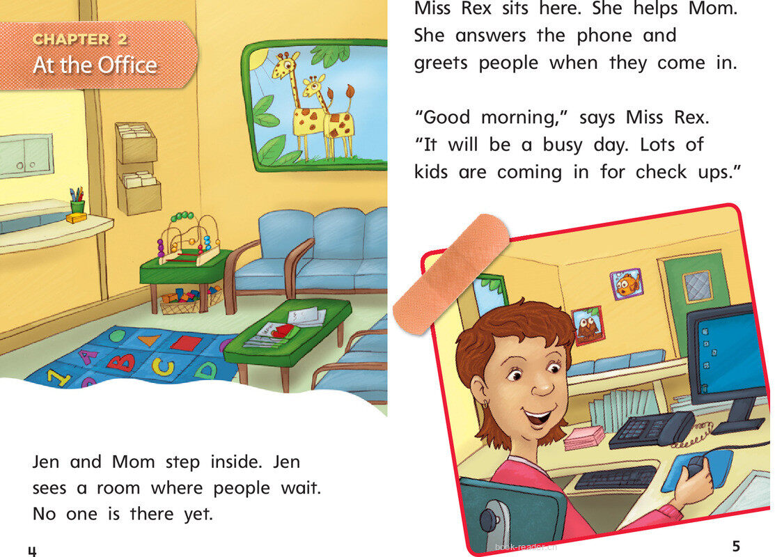 G1 Bey U2W1 At Work With Mom绘本故事第5页