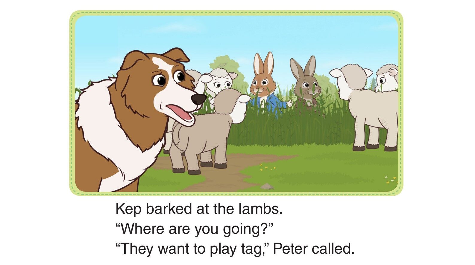 Peter and Benjamin Play Tag 1_In the Field绘本故事第5页