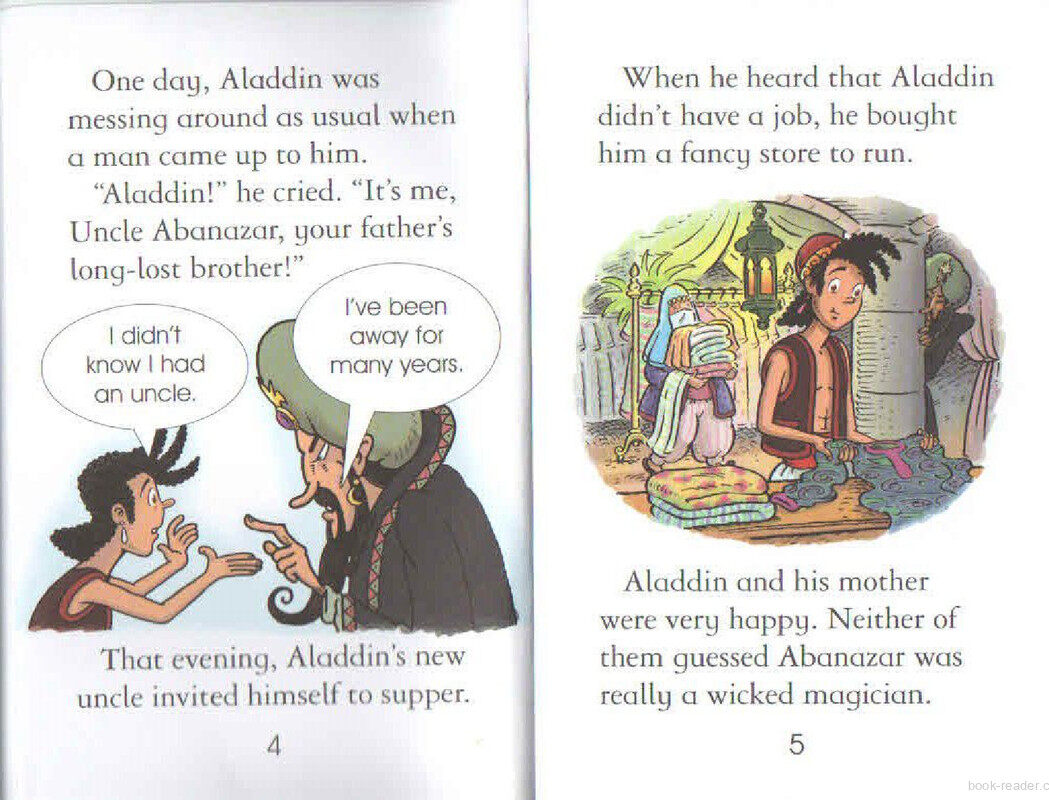 Aladdin and his magical lamp绘本故事第4页