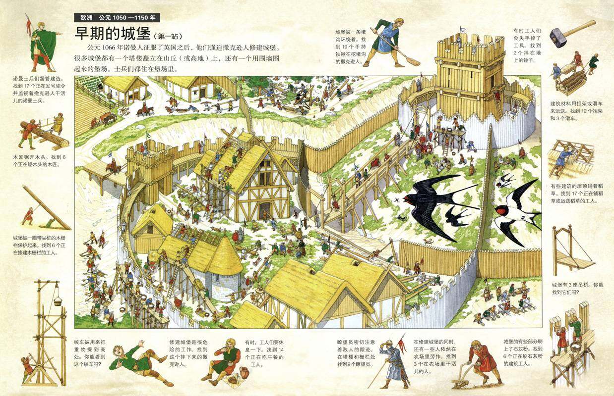 搜索宏伟的古代堡垒绘本故事第4页