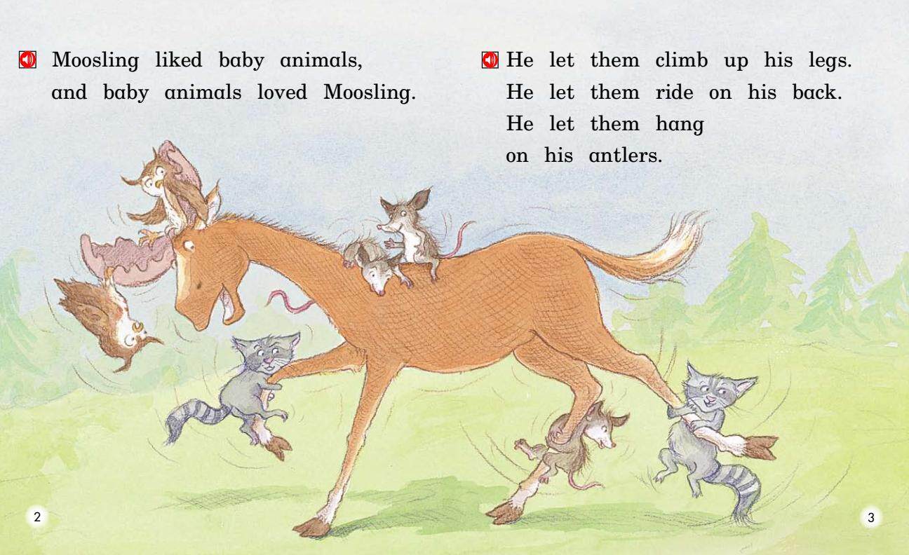 Moosling the Babysitter绘本故事第3页
