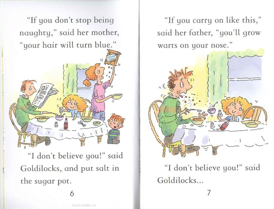 Goldilocks and Three Bears绘本故事第5页