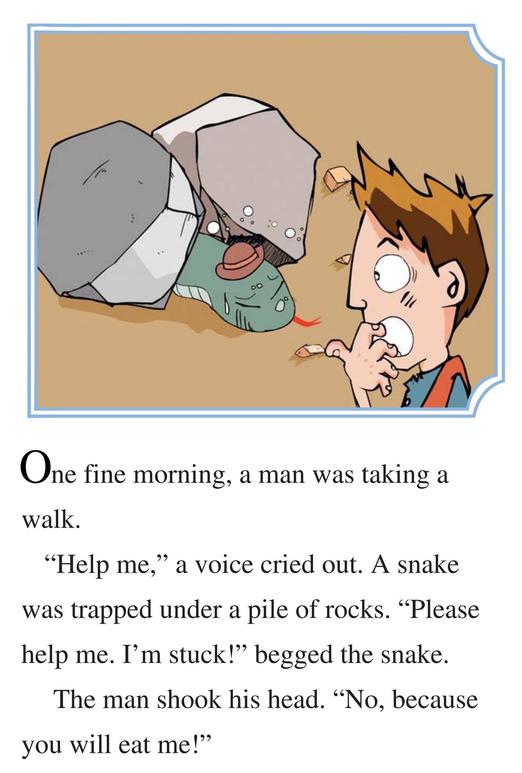 The Man, the Snake, and the Fox绘本故事第3页