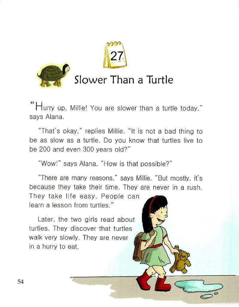 Slower Than a Turtle绘本故事第2页