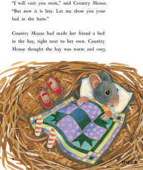 The City Mouse And The Country Mouse绘本故事第5页