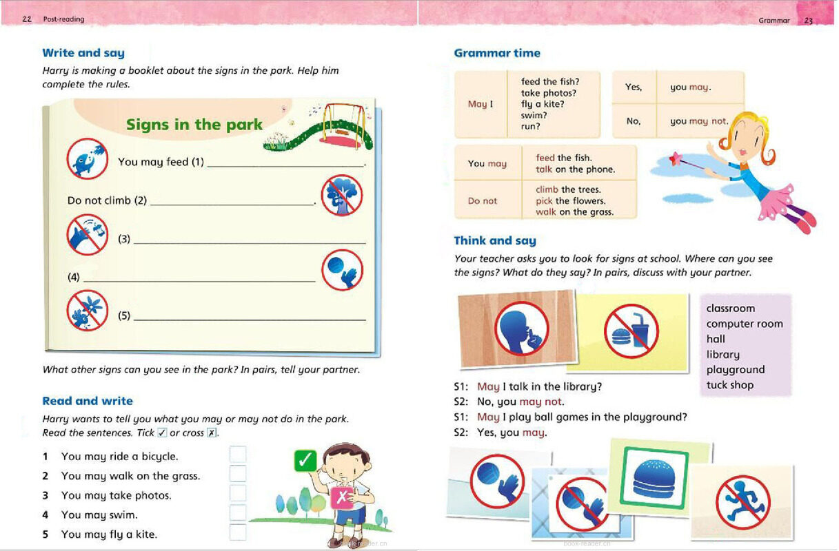 3A Unit 3 Let's go to the park绘本故事第4页