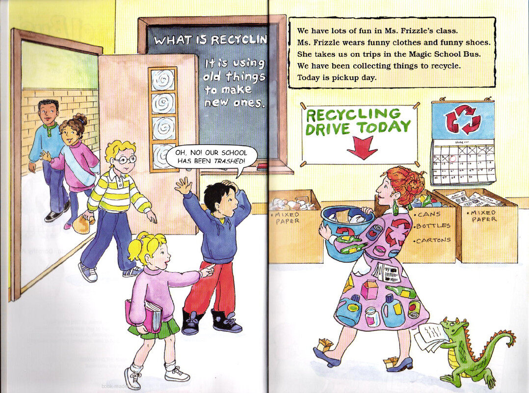 Magic School Bus Gets Recycled绘本故事第3页