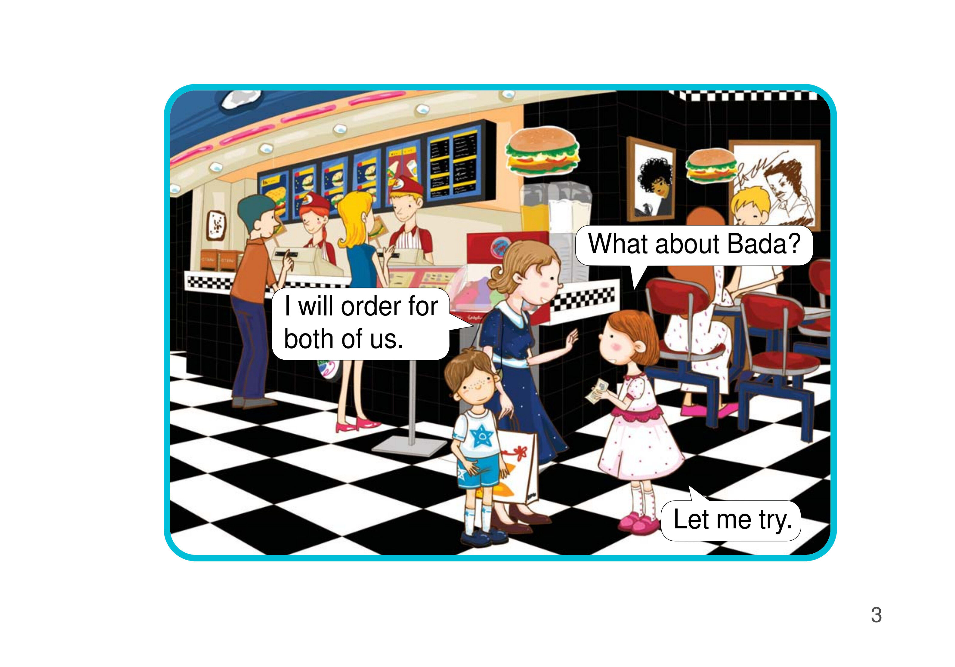 For Here or To Go?绘本故事第4页