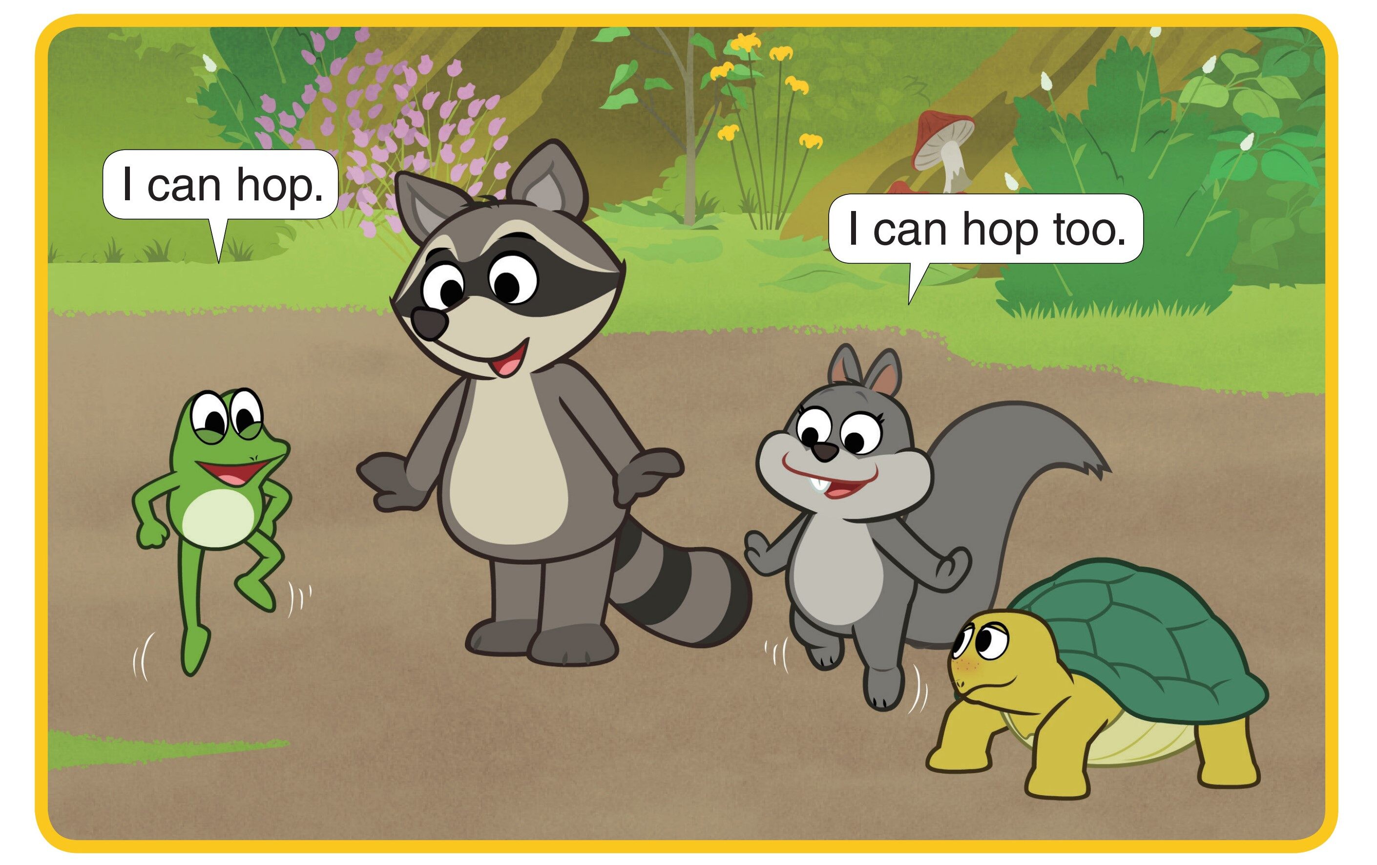 I Can Hop绘本故事第2页