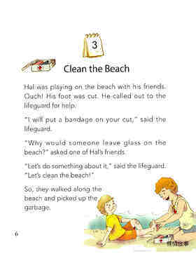 Clean the Beach绘本故事第2页