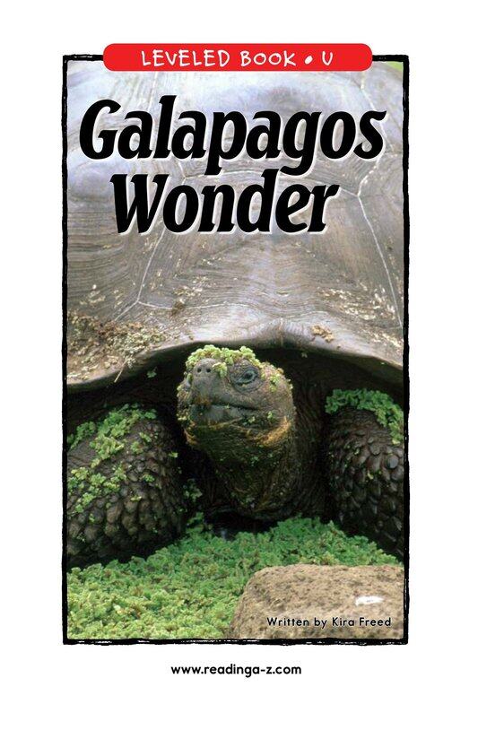 Galapagos Wonder绘本故事第2页