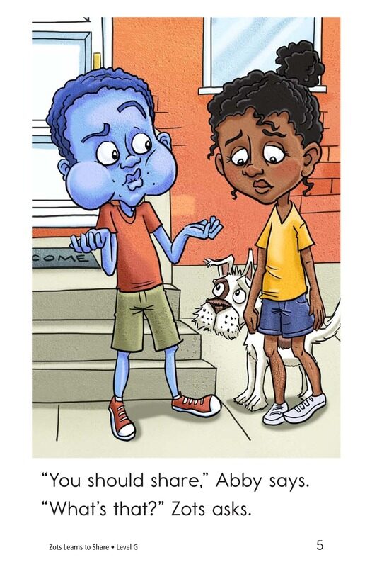 Zots Learns to Share绘本故事第5页