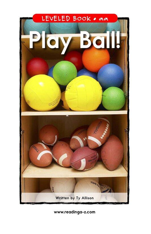 Play Ball!绘本故事第2页