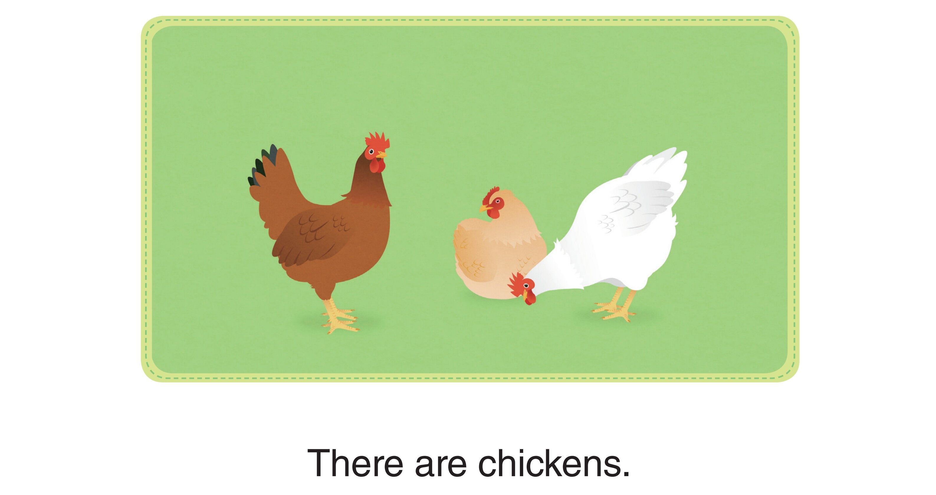 There Are Chickens.绘本故事第2页