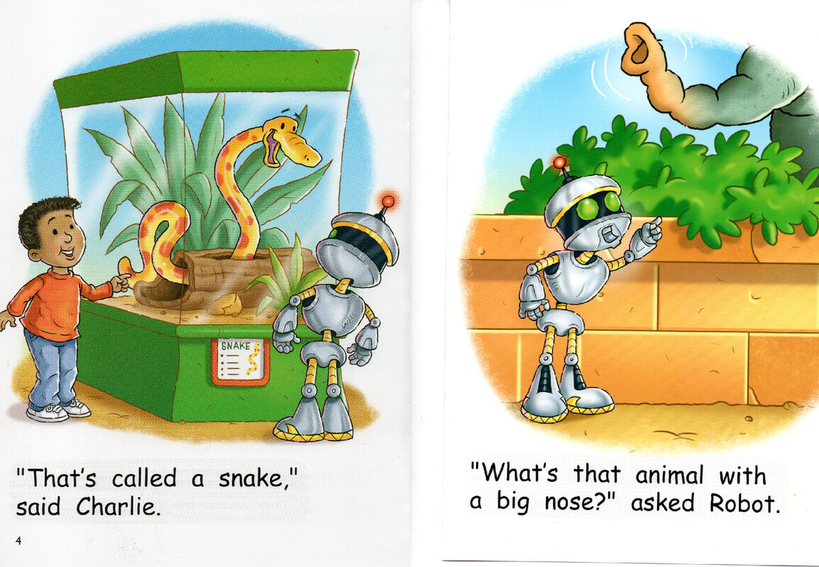 robot at the zoo绘本故事第4页