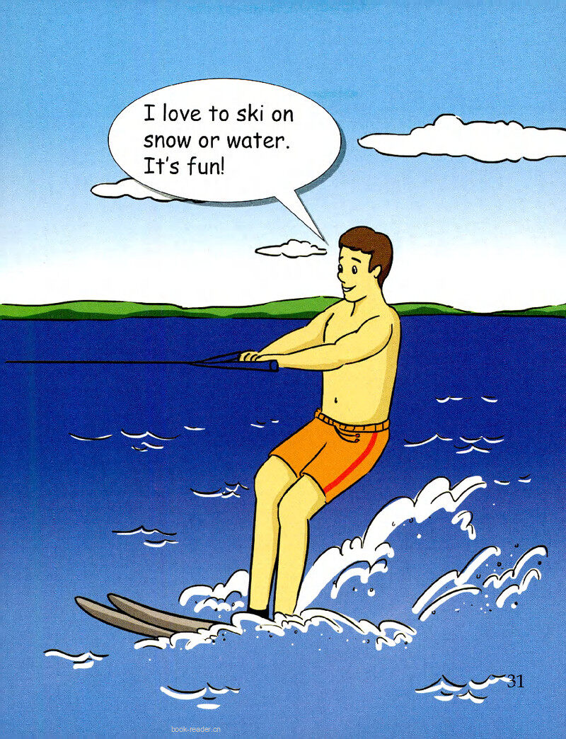 Uncle John Loves to Ski绘本故事第3页