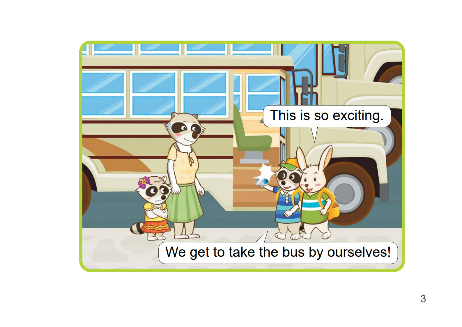 Taking The Bus绘本故事第4页