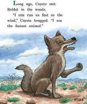 The Coyote and the Rabbit绘本故事第3页
