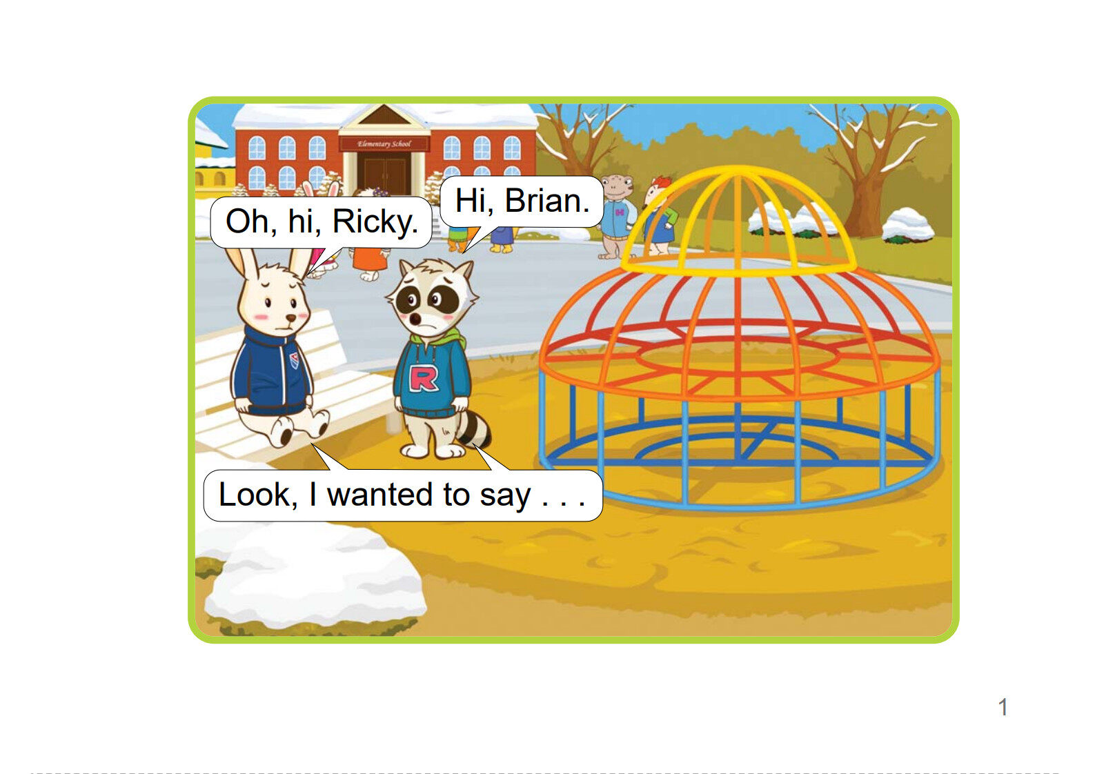 The Handshake绘本故事第2页