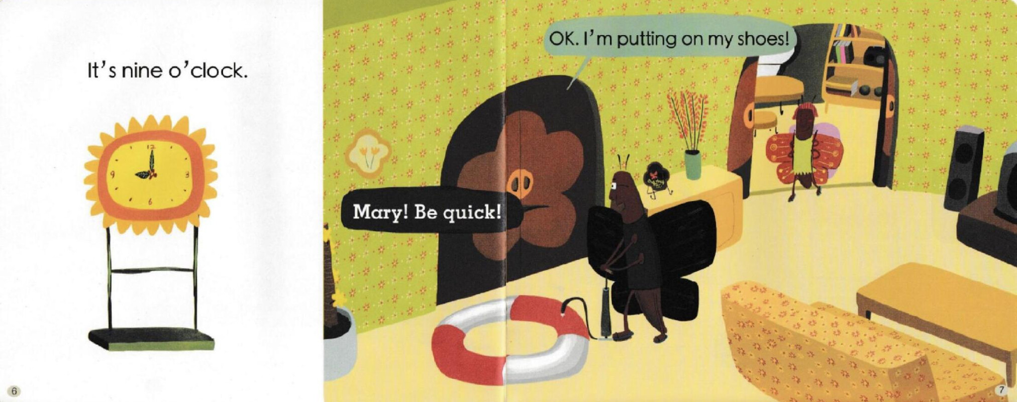 Hurry up,Mary绘本故事第5页