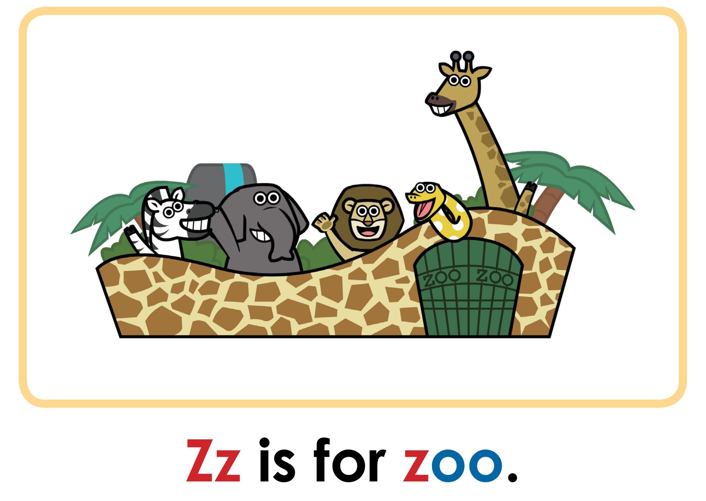 Letter Zz绘本故事第4页