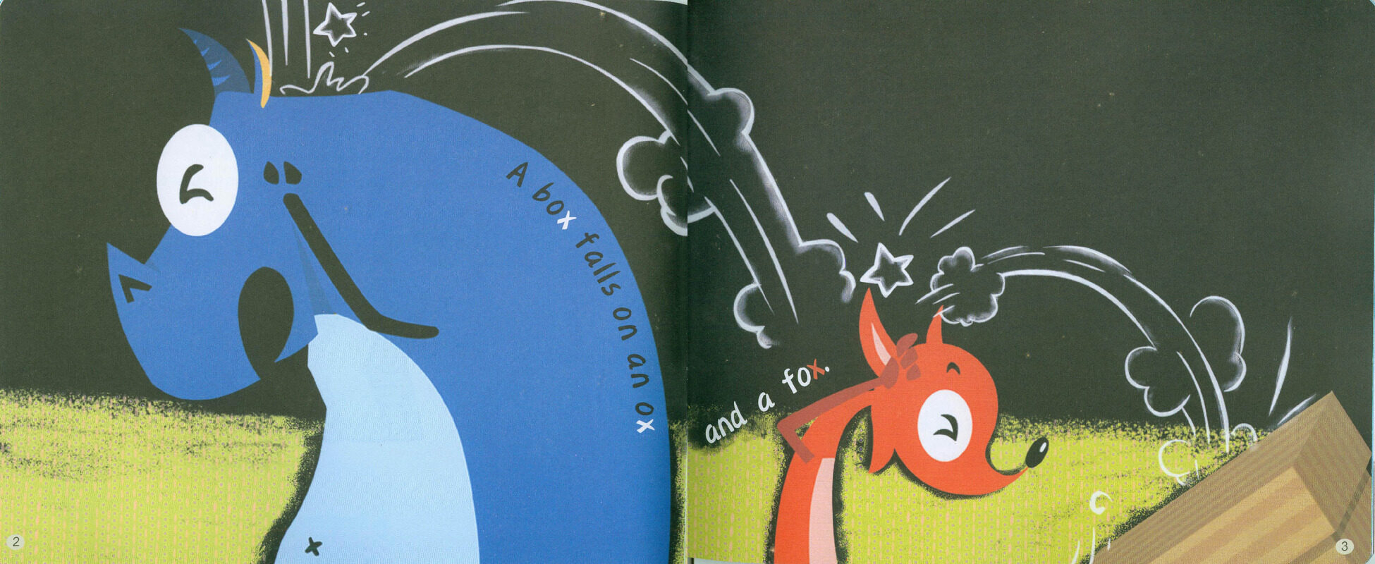 X The fox and the ox绘本故事第3页