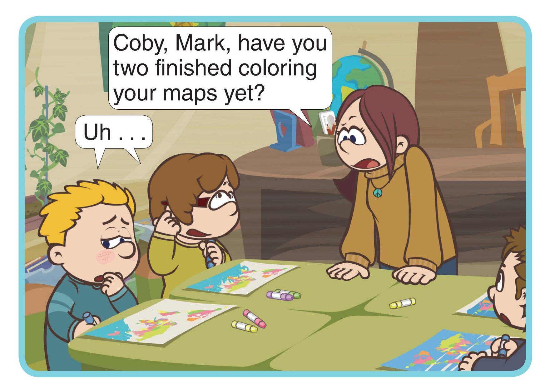 A Scary Note绘本故事第5页