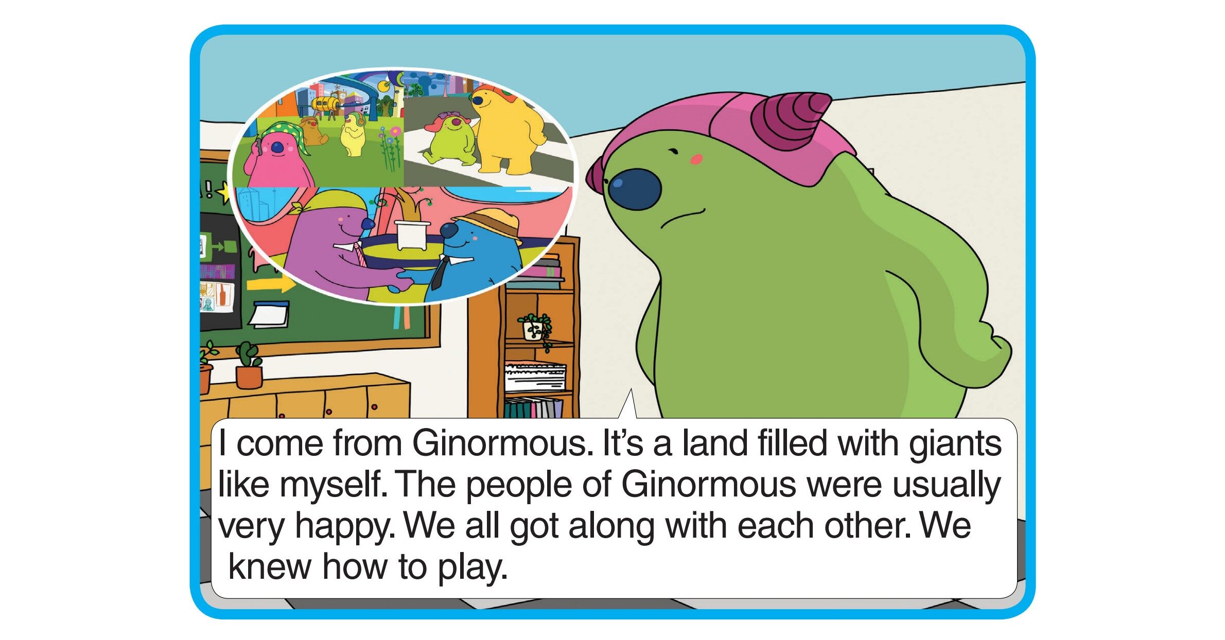 A Gaint Surprise绘本故事第4页