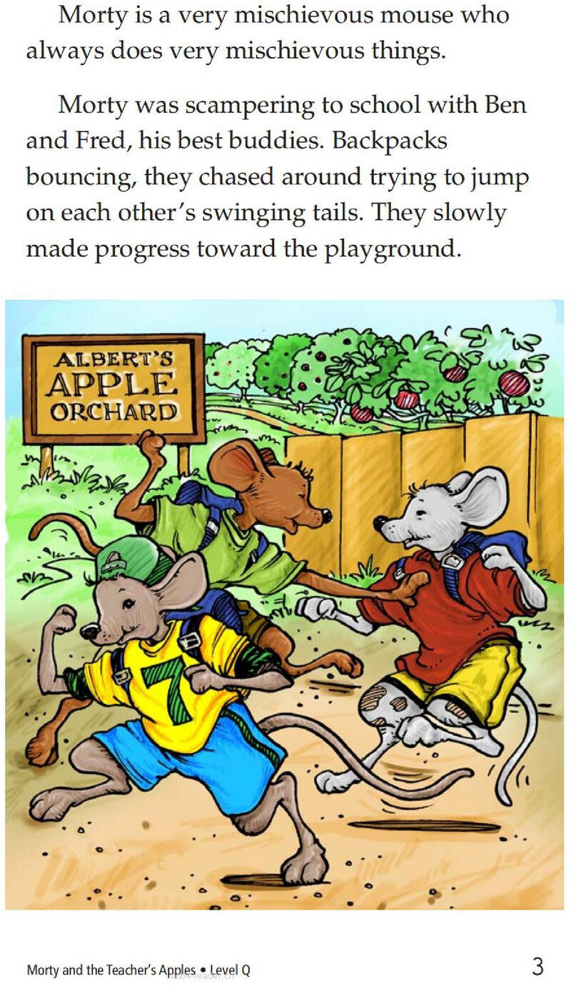 Morty and the Teacher's Apples绘本故事第3页