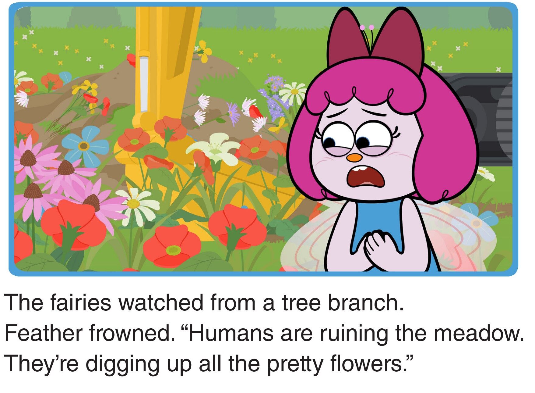 Trouble in the Meadow绘本故事第4页