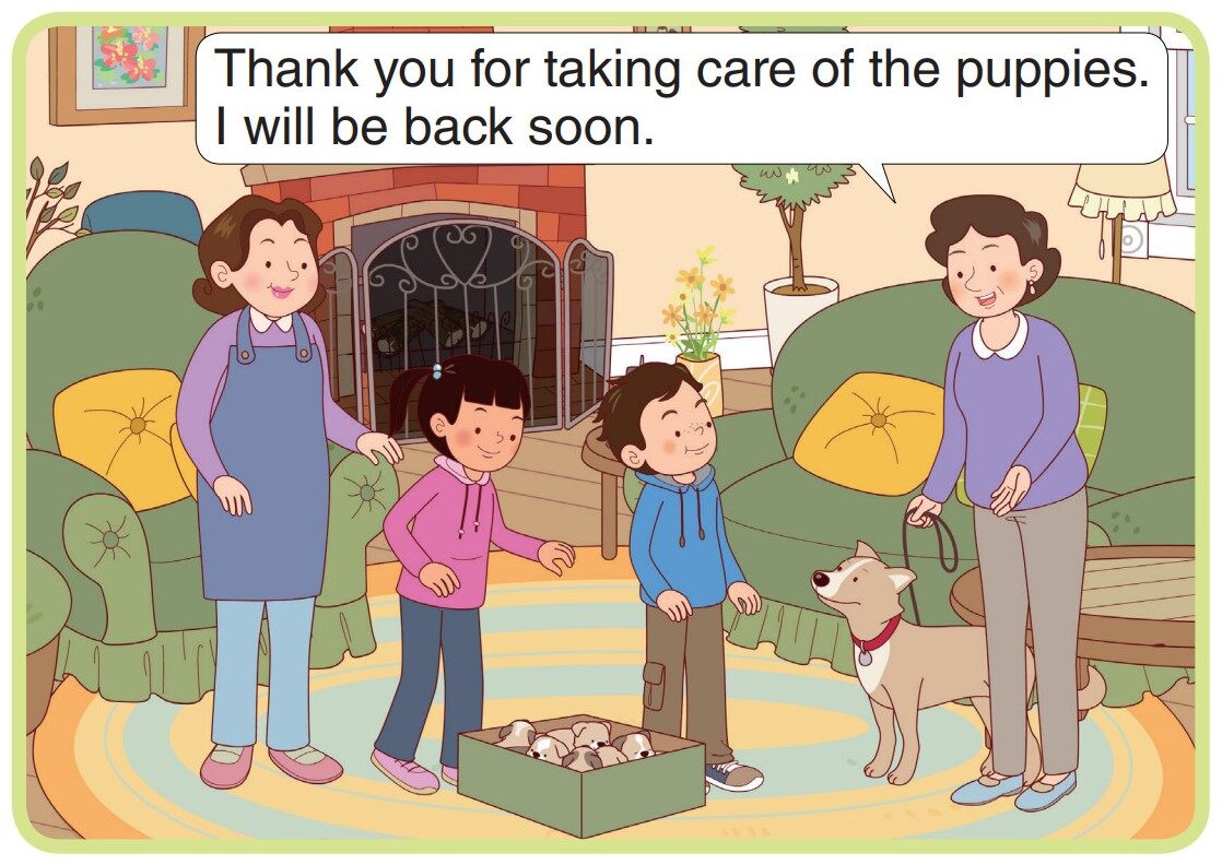 Taking Care of Puppies绘本故事第3页