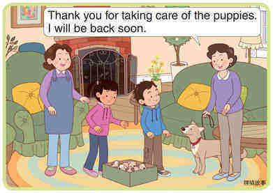 Taking Care of Puppies绘本故事第3页
