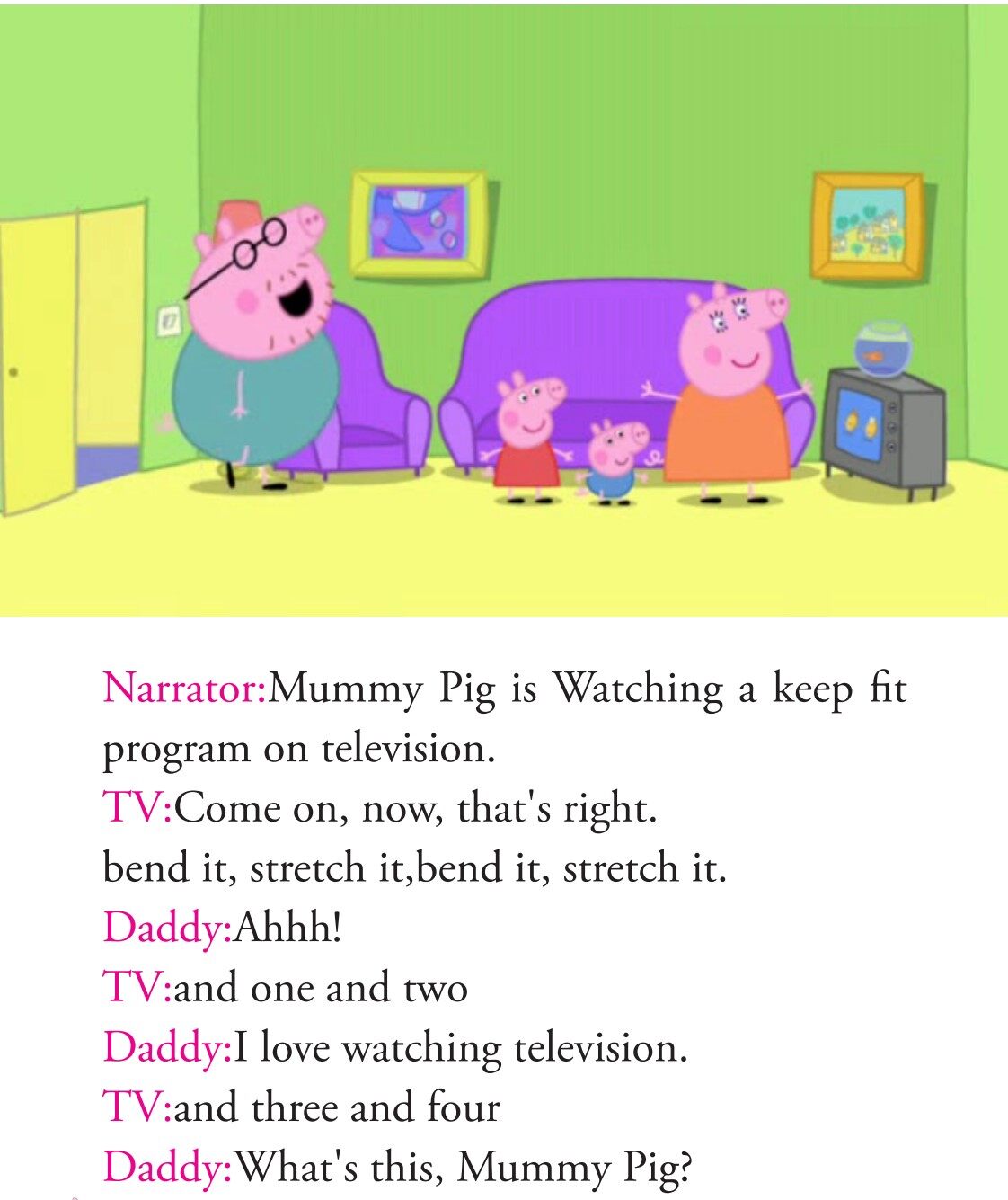 Daddy gets fit绘本故事第3页