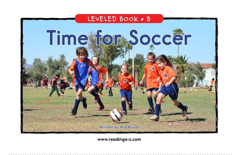 Time for Soccer绘本故事第2页