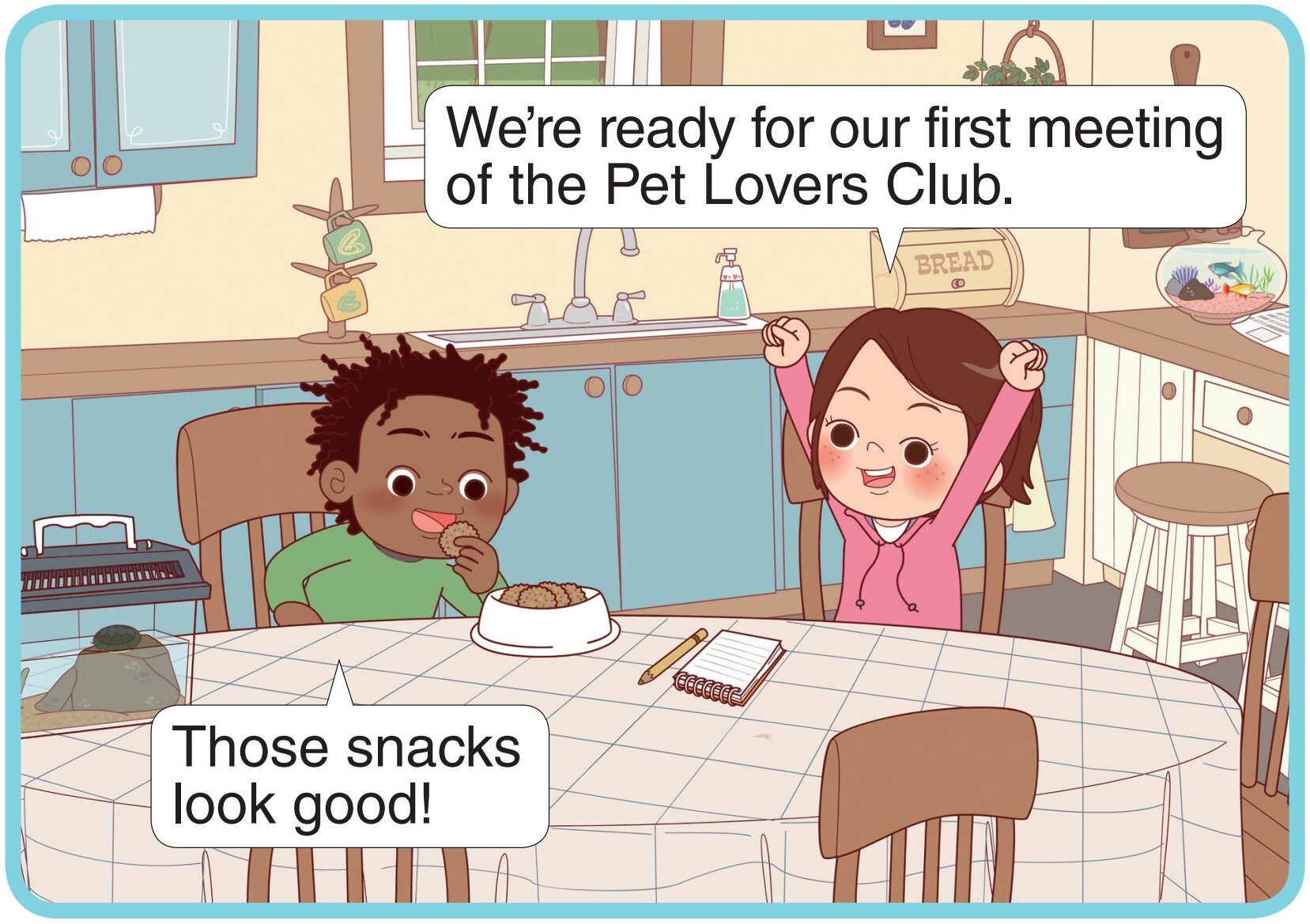 The First Meeting绘本故事第2页