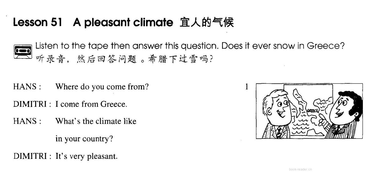 1-051 A Pleasant Climate绘本故事第2页