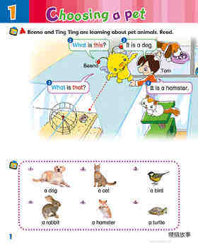 1 Choosing a pet绘本故事第3页