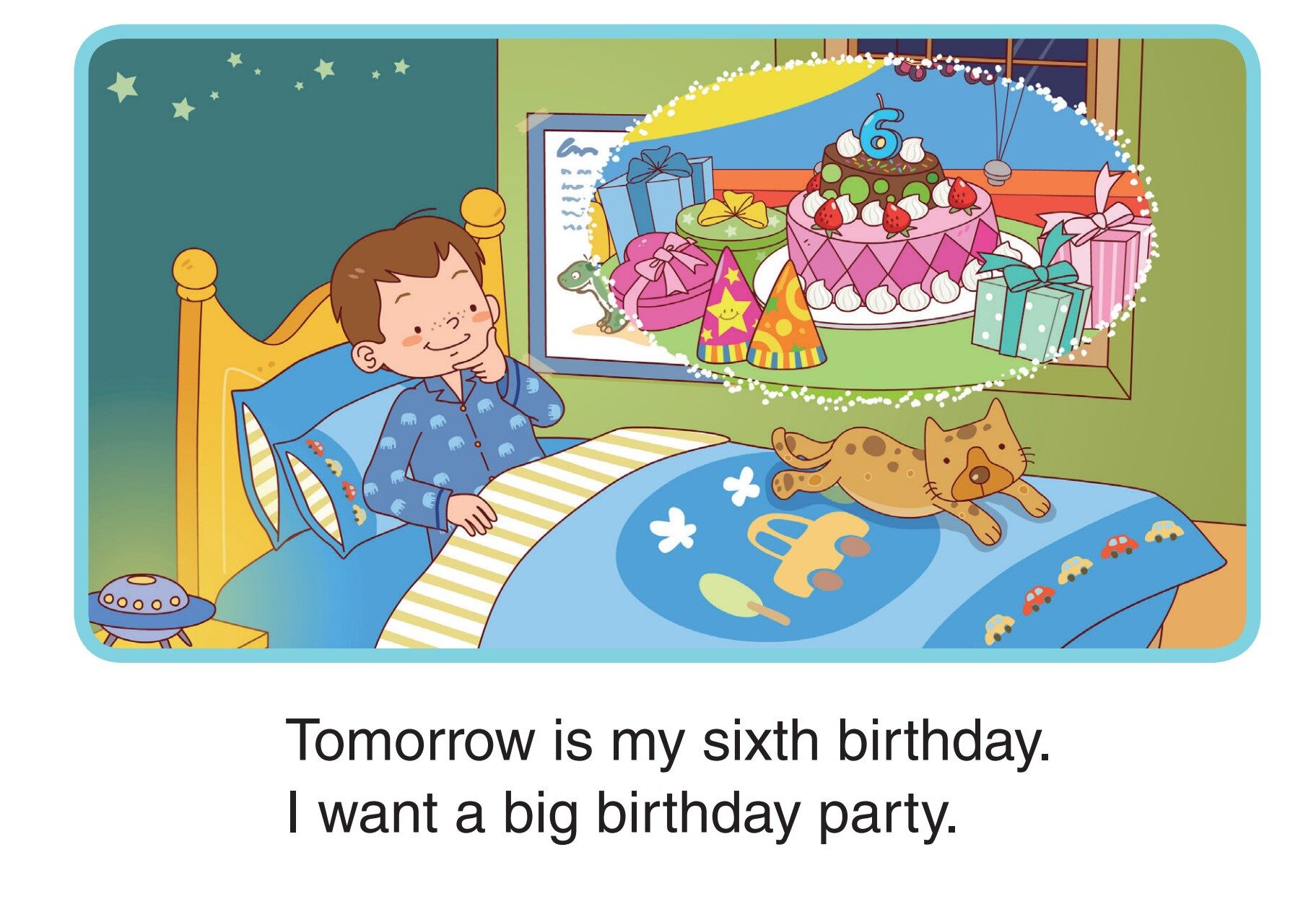 My Sixth Birthday绘本故事第2页