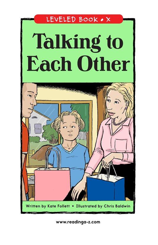 Talking to Each Other绘本故事第2页